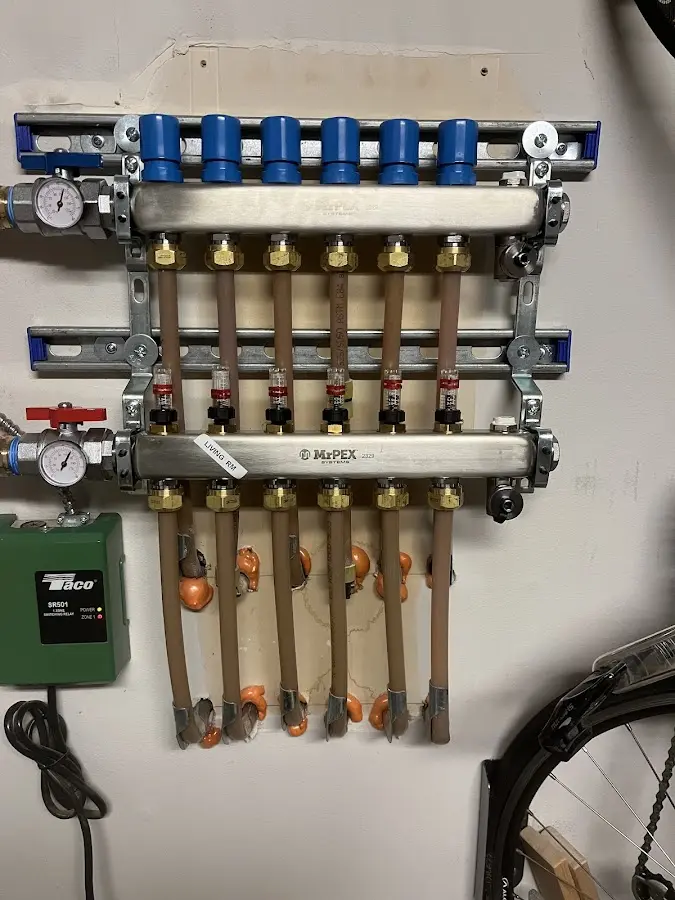 Plumber performing Gas Leak Detection at a residential property in Winthrop